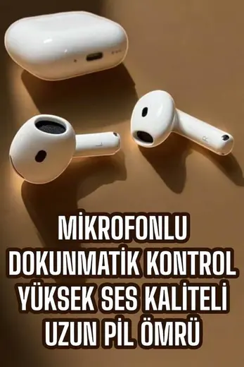 4.Nesil Kaliteli TWS Android ve İOS Uyumlu Mikrofonlu Kulaklık -