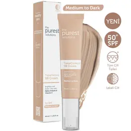 The Purest Solutions Lekeli Ciltler İçin Cilt Tonu Eşitleyici BB Krem 50+SPF 40 ml (Orta-Koyu Ton) 3