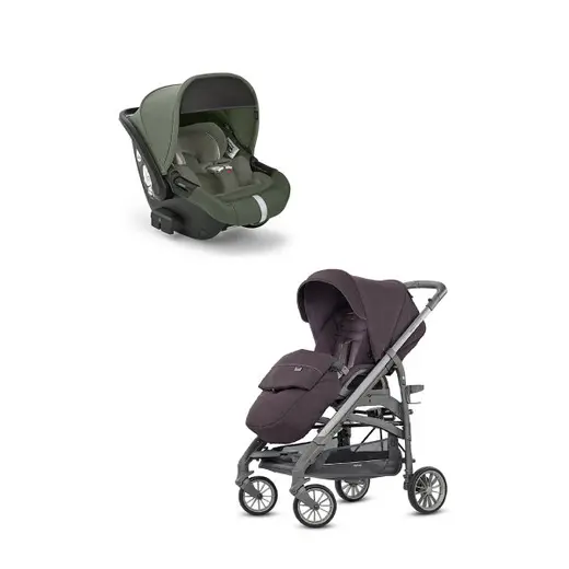 Inglesina Trilogy Tek El Katlanır Bebek Arabası + Darwin Recline Yatabilen Ana Kucağı - Tribeca