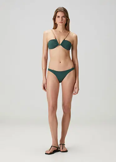 Basic Yeşil Brazilian Bikini Altı