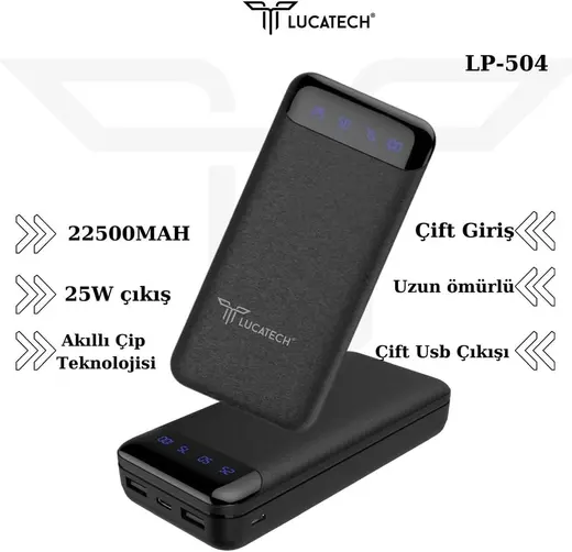 Redmi Note 8 / Note 9 / Note 10 / Note 11 / Note 12 / Note 13 uyumlu 22.500 mAh 25W Powerbank - 504S131