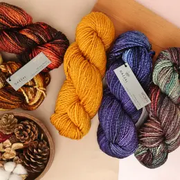 Gazzal Worm Bordo El Örgü İpi - 3871 3