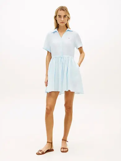 Kadın Essential Linen Elbise