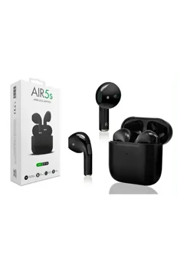 Kablosuz Bluetooth Kulaklık Sw21 Aır5s Siyah Kılıf Hediyeli