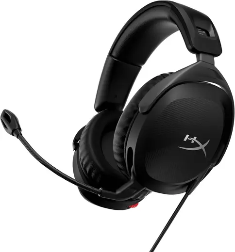 HYPERX Cloud Stinger 2 - Mikrofonlu hafif kulak üstü kulaklık, Döndürülebilir-sessize alma fonksiyonu, 50 mm sürücü, PC uyumlu