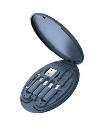 Polham 6İN1 60 W Type-C - Lightning - Dönüştürücü - Sim Aparatlı Seyahat Seti 001