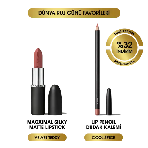 Dünya Ruj Günü Favoriler Seti: Cool Spice & Velvet Teddy