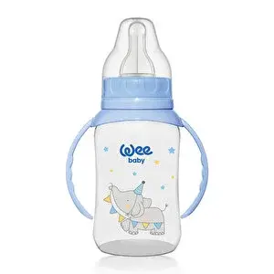 744 Wee Baby Kulplu PP Biberon 150ml Mavi