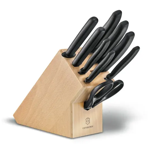 Victorinox Swiss Classic Ahşap Blok 9'lu Bıçak Set