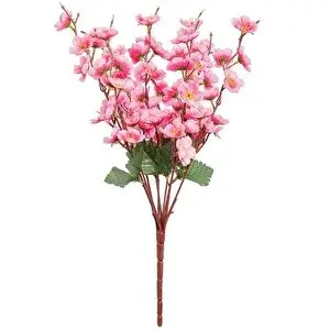Nettenevime Yapay Çiçek Bahardalı Japon Kiraz Çiçeği 9 Dallı 40cm Pambe Açık