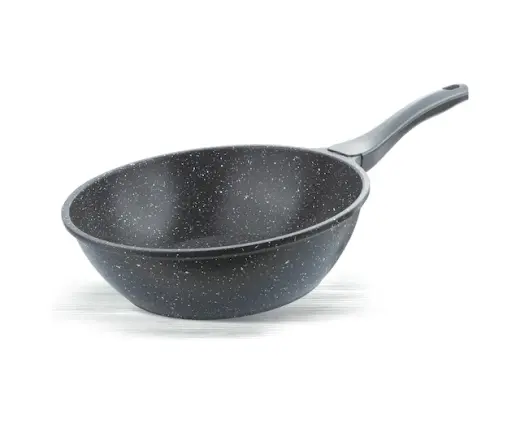 Thermoad Döküm Granit Wok Tava 28 CM Gri