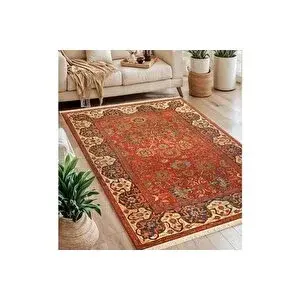 Vivense Etni̇k Baskili Dokuma Taban Hali, 129 Yng, 80x200 Cm