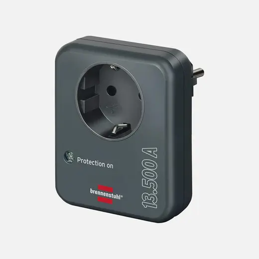Brennenstuhl Primera Line 13.500 mAh Tekli Akım Korumalı Priz Siyah