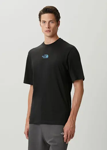 Liquid Logo Siyah Oversized T-shirt