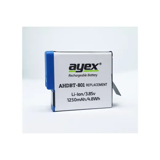 Ayex Ahdbt-801 Batarya, Gopro Hero 8, 7, 6, 5 Uyumlu