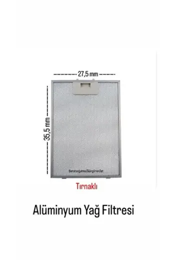 TERMİKEL DAVLUMBAZ ASPİRATÖR 27,5 X 35,5 CM ALÜMİNYUM YAĞ FİLTRESİ