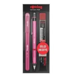 Rotring Okul Seti Visuclick+Jel 0.7 Mm Pembe