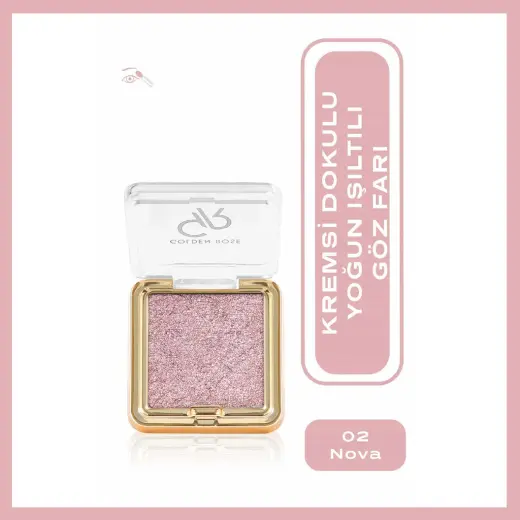 Golden Rose Glitter Glow Eyeshadow Göz Farı No: 02 Nova