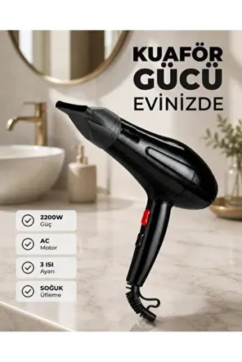 Hızlı Kurutma Ve Şekillendirme İçin Profesyonel Saç Kurutma Makinesi