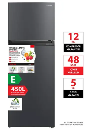 Orjinal Tazelik ve Koku Önleme 450 Litre No-Frost Buzdolabı Beyaz GR-RT624WE-PMT(06)