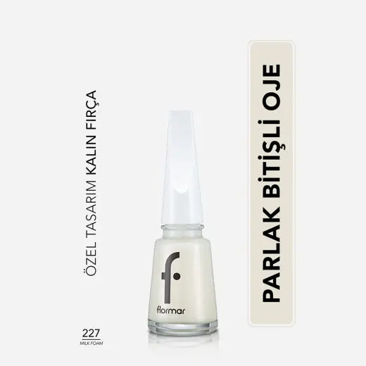 Flormar Nail Enamel Yoğun Pigmentli Oje 227 Milk Foam
