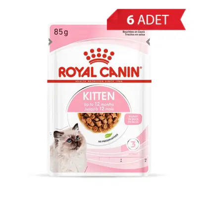 Royal Canin Pouch Kitten Sos İçinde Yavru Kedi Konservesi 85gr (6 Adet)