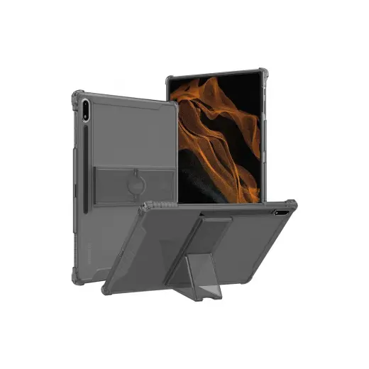 MobaxAksesuar Samsung Galaxy Tab S9 Fe PLUS/S10 Plus/s9 Plus Kılıf Darbelere Dayanıklı Şeffaf Kapak X610-16-810-18 X820