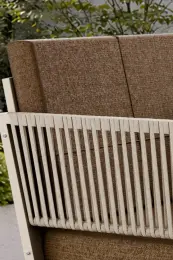 Upstyle Lido Bahçe & Balkon Oturma Takımı Cappucino Kahve 3