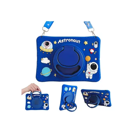 MobaxAksesuar Apple iPad 11.Nesil A16 11inç/10.Nesil 10.9inç Kılıf Cute Dolls Standlı Eğlenceli 3D Karekterli Çocuk Kılıfı