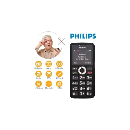 Philips C Serisi Tuşlu Telefon