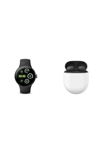 Paketi - Pixel Watch 3 (Mat Siyah Alüminyum Kasa - Obsidyen Bant - 41 mm LTE) ve Pixel Buds P