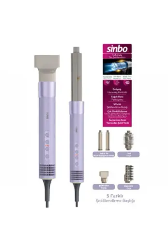 Saç Şekillendirme Cihazı 110.000RPM 5 Başlık - 3 Hız - Sıcaklık Ayar SHD-1760