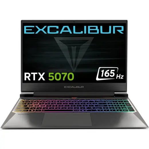 Casper Excalibur G870 Core i7-13620H 24 GB 500 GB 8 GB RTX5070 15.6" Freedos Gaming Laptop G870.1362-CV70X-C