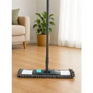 Vichy Mikrofiber Paspas Makarna Mop Seti Saplı Toz Ve Islak Zemin Temizleme Aparatıvichy-7027 40cm