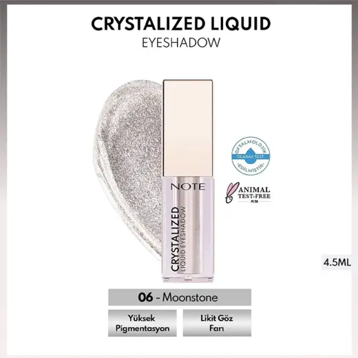 Note Crystalized Liquid Eyeshadow Göz Farı 06 Moonstone