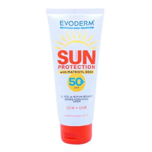 Evoderm Sunscreen Cream Güneş Koruyucu Krem Spf+50 100 ml