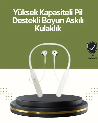 Spor Ve Günlük Kullanım İçin 100 Saatlik Kablosuz Kulaklık