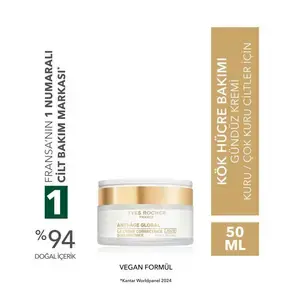 Gündüz Kremi-Kuru Cilt-E Vitamini-Yaşlanma Karşıtı Bitki Kök Hücre Bakım /Anti Age Global