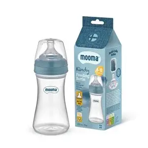 Kindy Biberon 250 ml 6-18 Ay Orta Akış Pastel Mavi