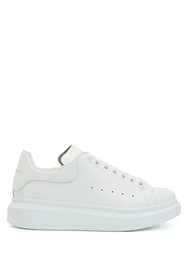 Oversized Beyaz Kadın Deri Sneaker