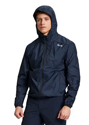 Act Packlite Mavi Kapüşonlu Erkek Spor Ceket