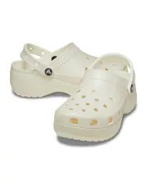Crocs Classic Platform Glitter Clogw 5