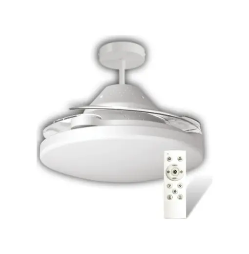 Cata Ct 1156 Dolunay 72w Fanlı Kumandalı Led Ampul 6400k Beyaz Işık