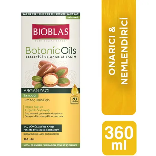 Bioblas Botanic Oils Argan Yağlı Şampuan 360 ml