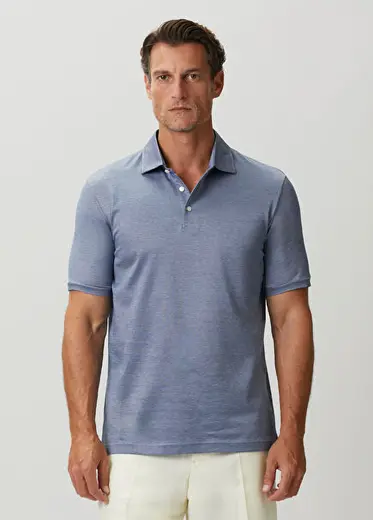 Koyu Mavi Polo Yaka T-shirt