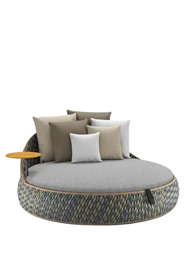 Dala Ubud Yeşil Alüminyum Daybed Bahçe Koltuğu