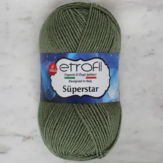 Etrofil Süperstar Yeşil El Örgü İpi - 74067