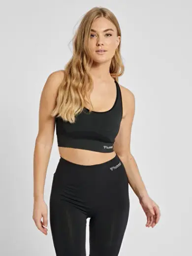 SÜRDÜRÜLEBİLİR CLEA SEAMLESS SPORCU SÜTYENİ Siyah Kadın Sporcu Sütyeni
