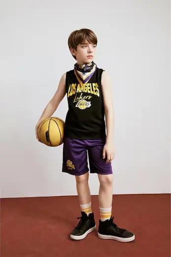NBA Los Angeles Lakers Regular Fıt Şort Erkek Çocuk