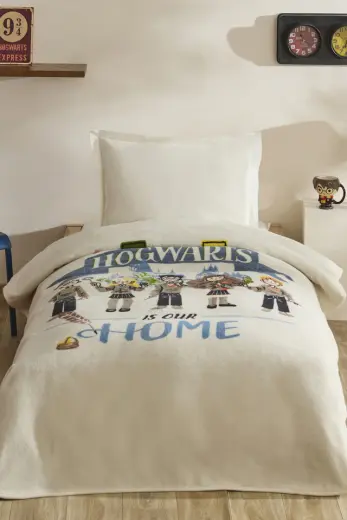 Karaca Home Harry Potter Wizardry Tek Kişilik Battaniye Gri